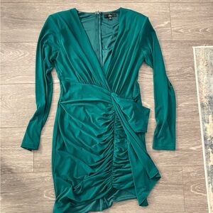 Lulu's Emerald Zip-Up Dress